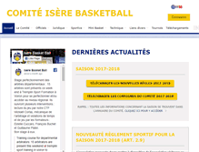 Tablet Screenshot of basket-isere.fr